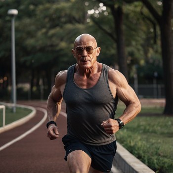 Hunter S Thompson running