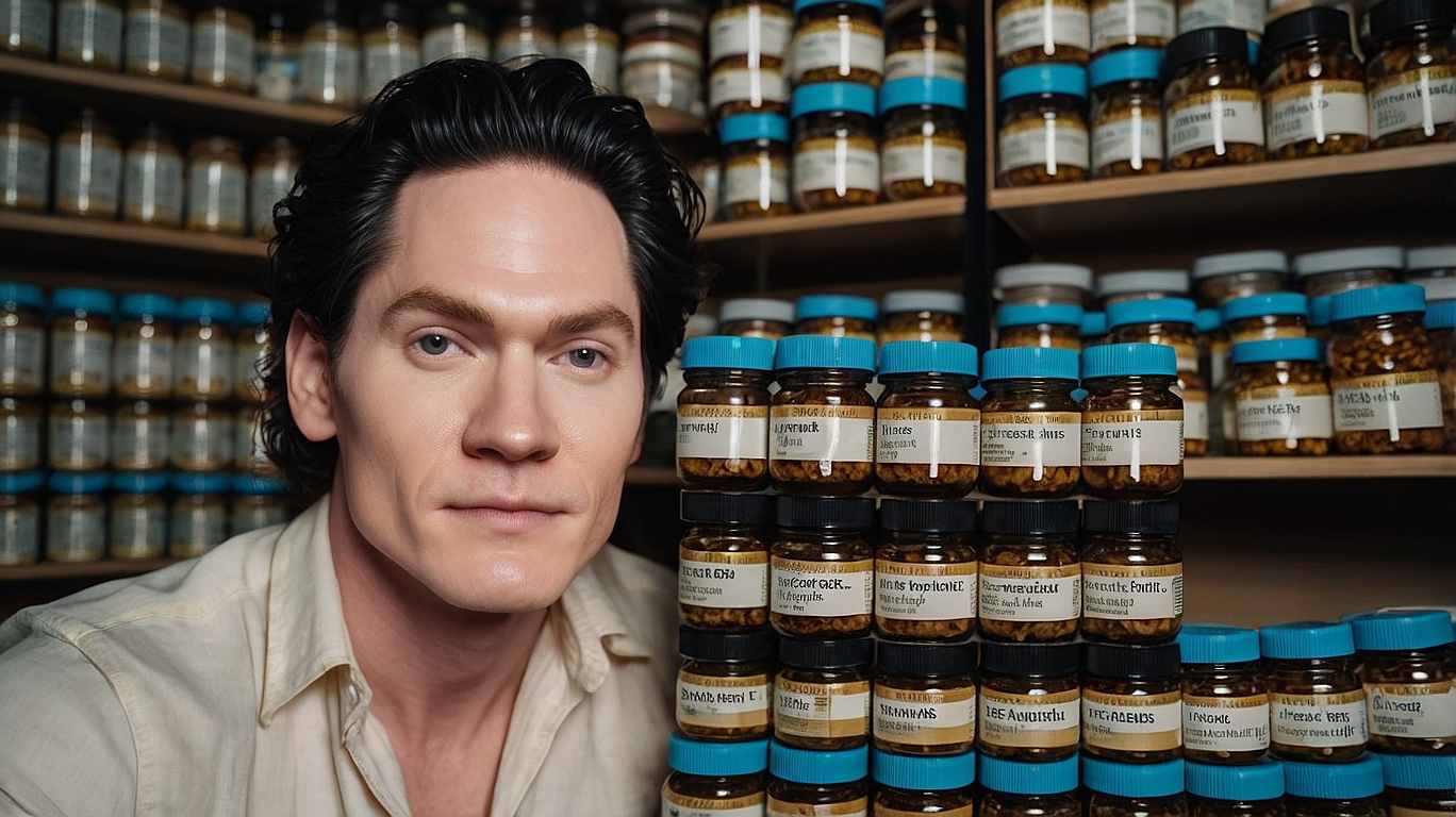 Bryan Johnson shows off his supplement stack