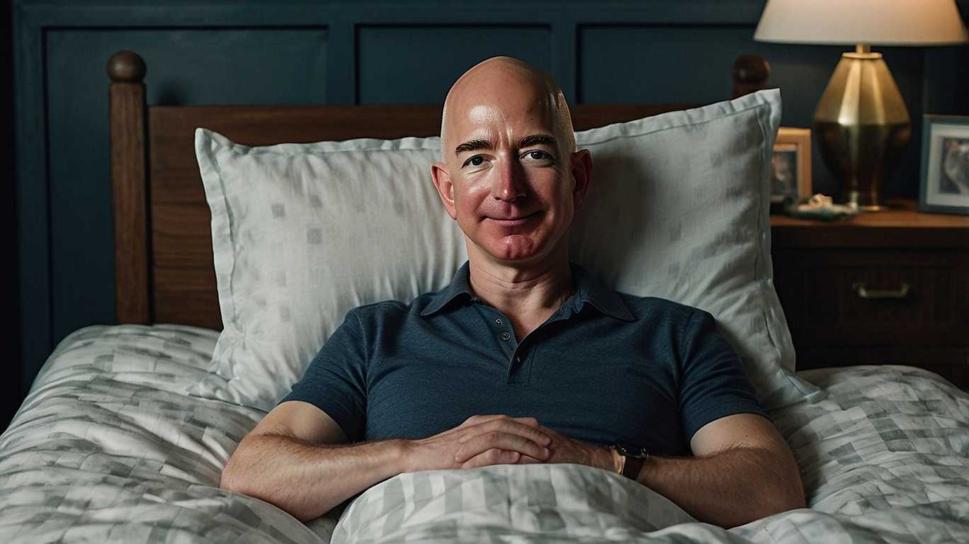 Jeff Bezos about to sleep