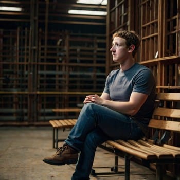 Mark Zuckerberg day dreaming