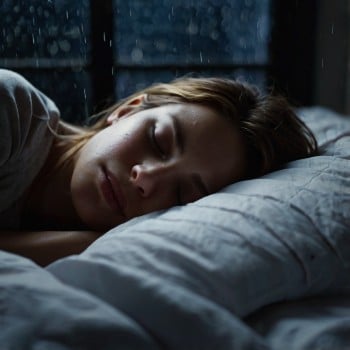 Woman sleeping soundly