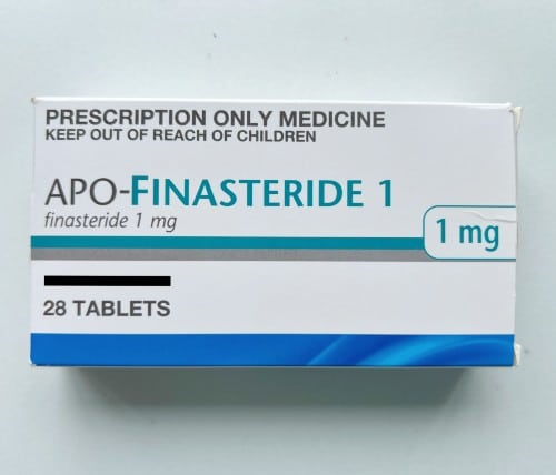 Box of fin for hair loss