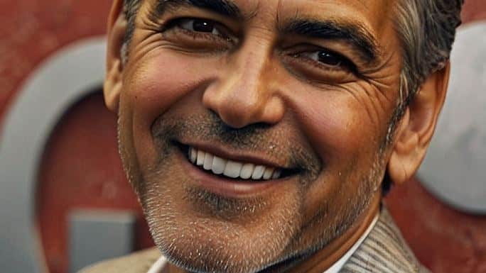 George Clooney Hollywood Smile