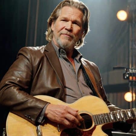 Jeff bridges playing guitar