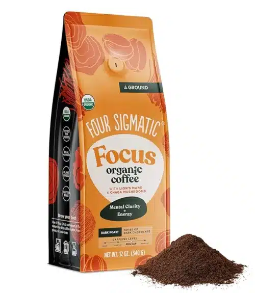 Organic coffee with lions mane mushrooms picks
